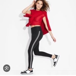 Gottex Black Leggings with White Trim